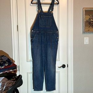 Denim Overalls. Size 14. Old Navy. Straight fit.